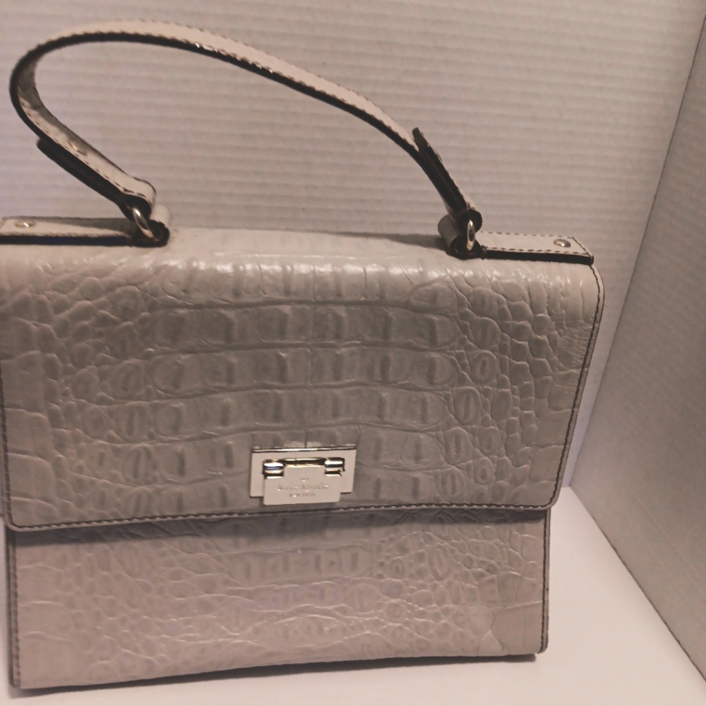 Euc!! Kate Spade Orchard Valley Doris Croc Embossed Leather Bag